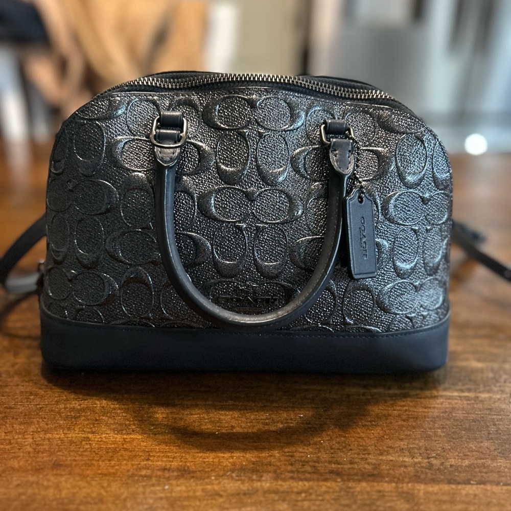 Coach mini Sierra Satchel In Signature Leather With Black Hardware